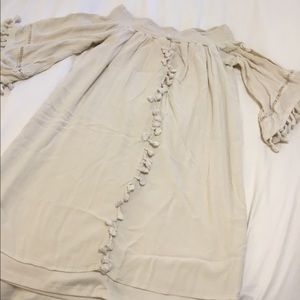 Cream tassel dress